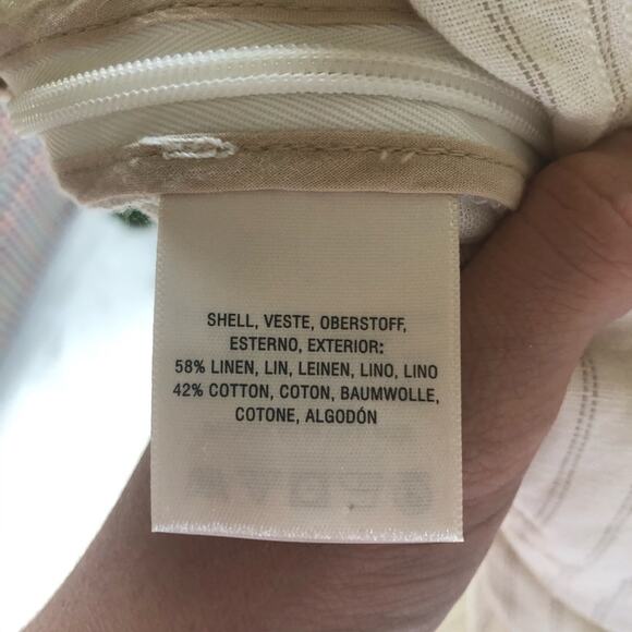 Anthropologie Palm Belt Linen Wide Leg Crop Pants - Picture 5 of 5